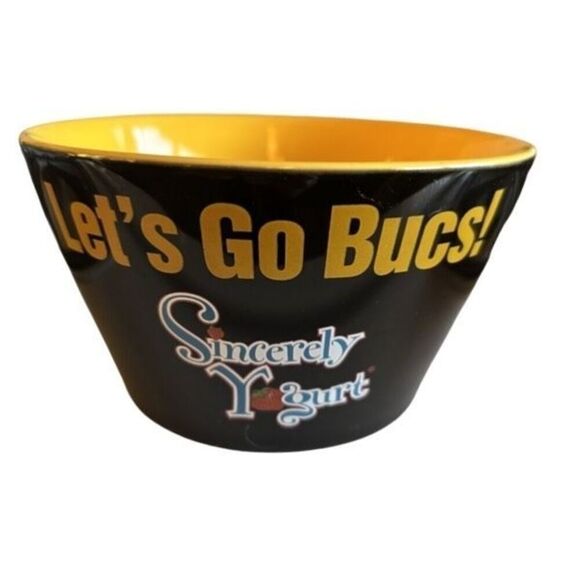 Pittsburgh Pirates Sincerely Yogurt Let’s Go Bucs! Bowl - Picture 1 of 6